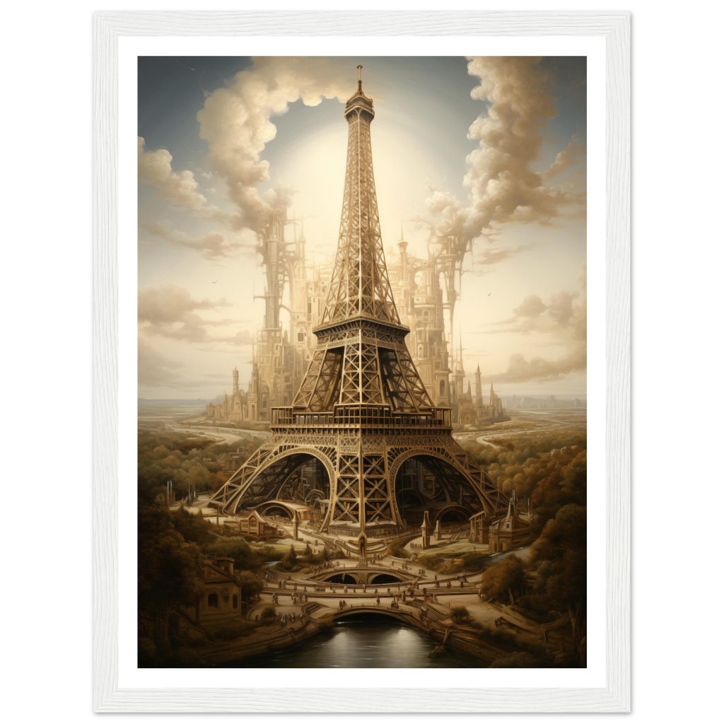 The Eiffel Tower - Leonardo da Vinci - Poster