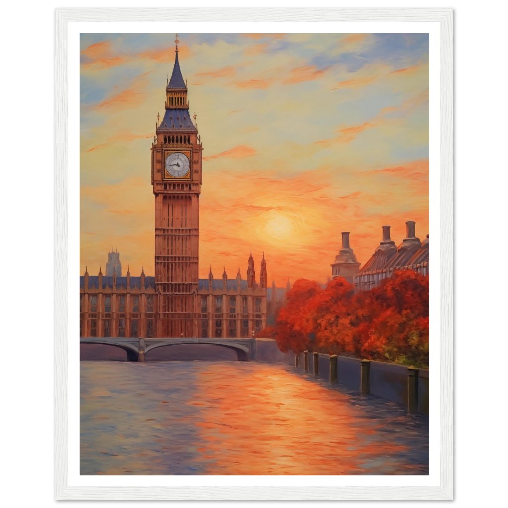 London Big Ben - Claude Monet - Poster