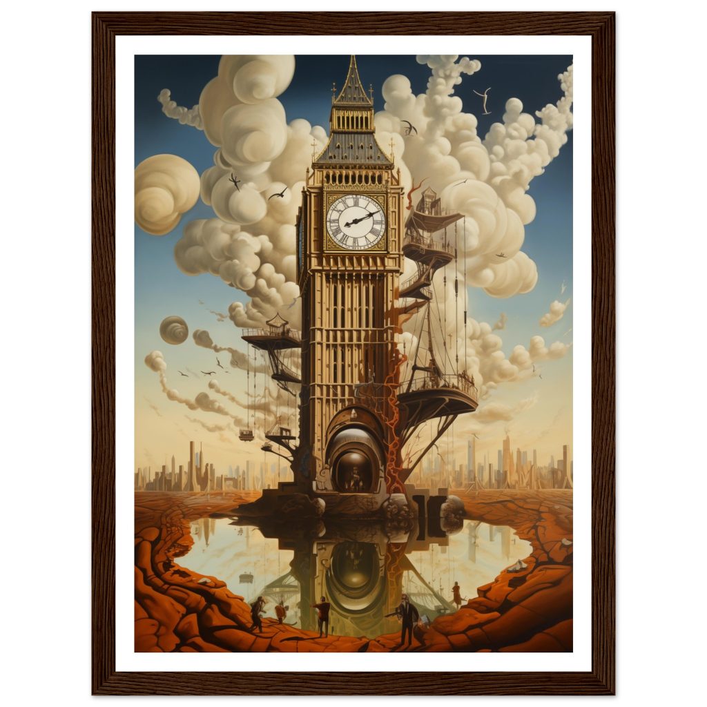London Big Ben - Salvador Dali - Poster
