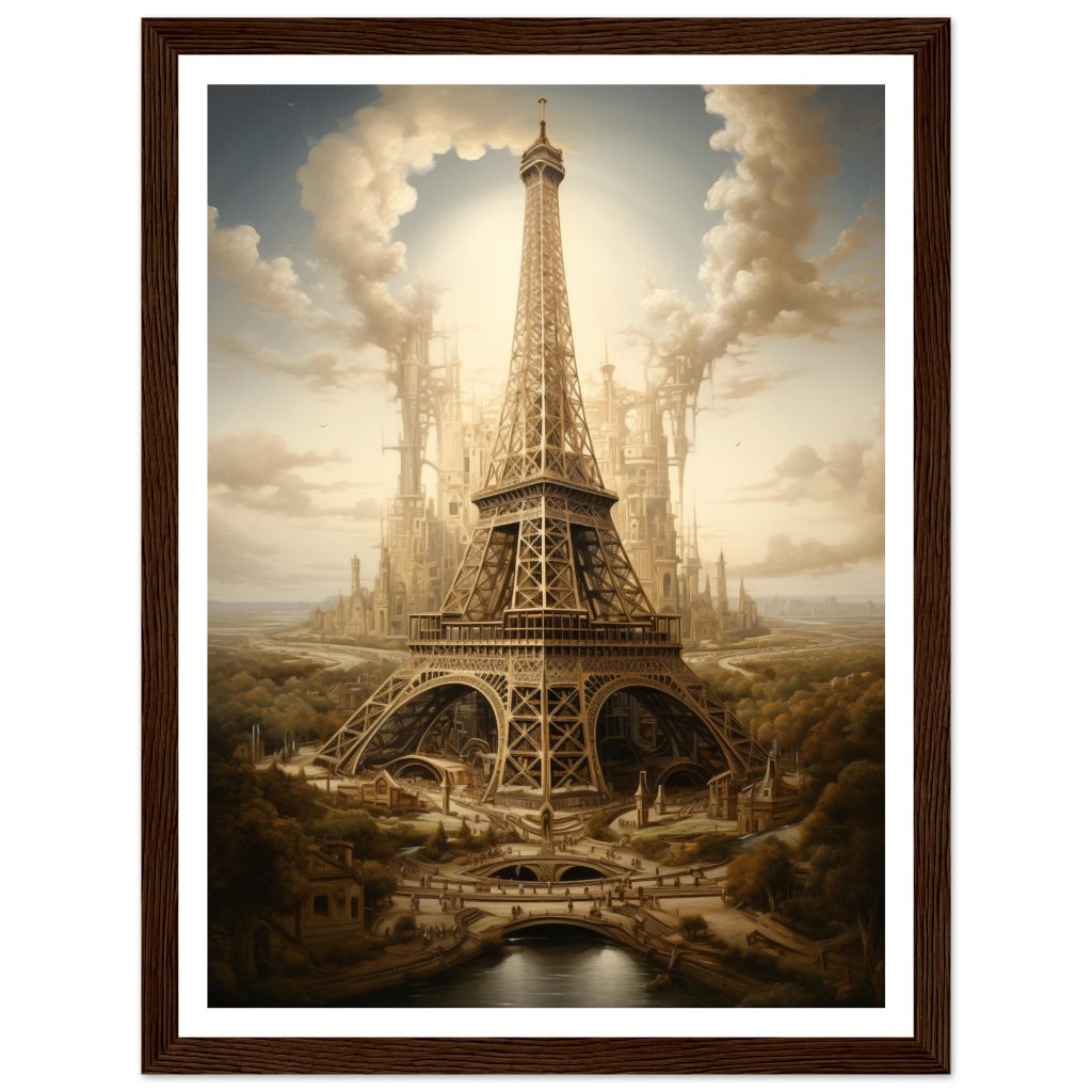 The Eiffel Tower - Leonardo da Vinci - Poster