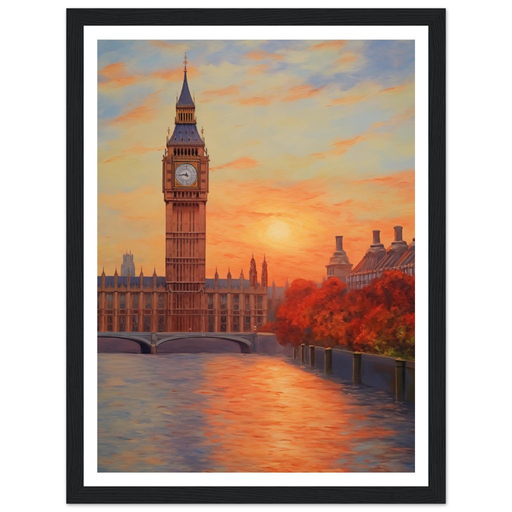 London Big Ben - Claude Monet - Poster