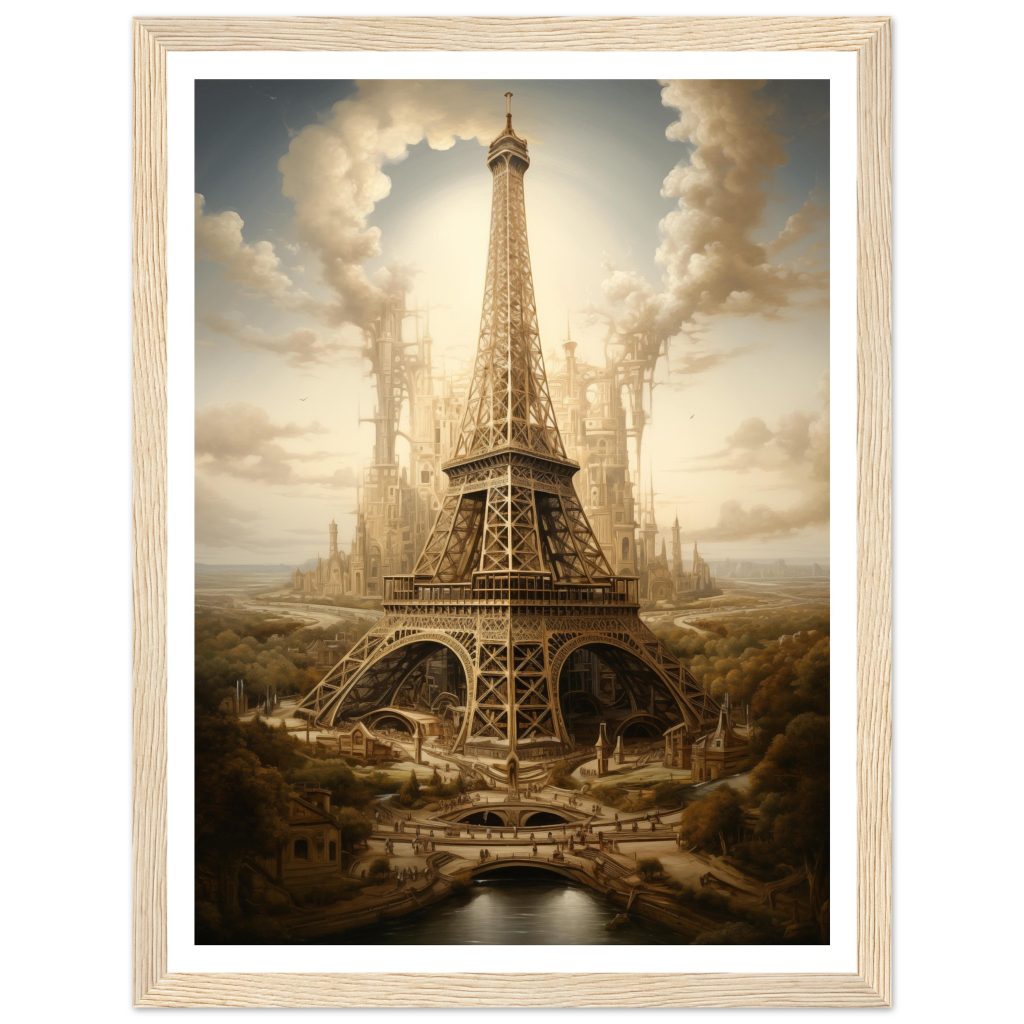 The Eiffel Tower - Leonardo da Vinci - Poster