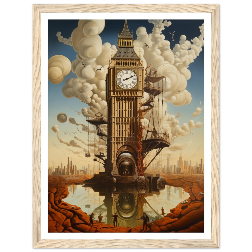 London Big Ben - Salvador Dali - Poster