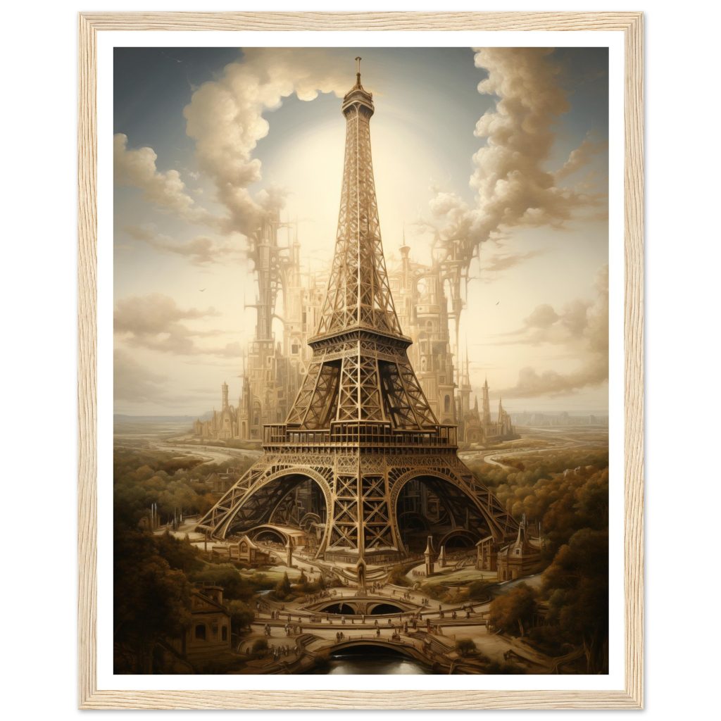 The Eiffel Tower - Leonardo da Vinci - Poster