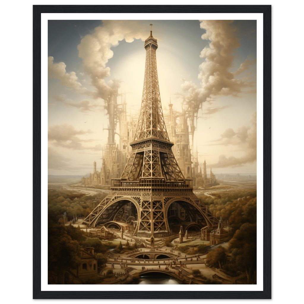 The Eiffel Tower - Leonardo da Vinci - Poster
