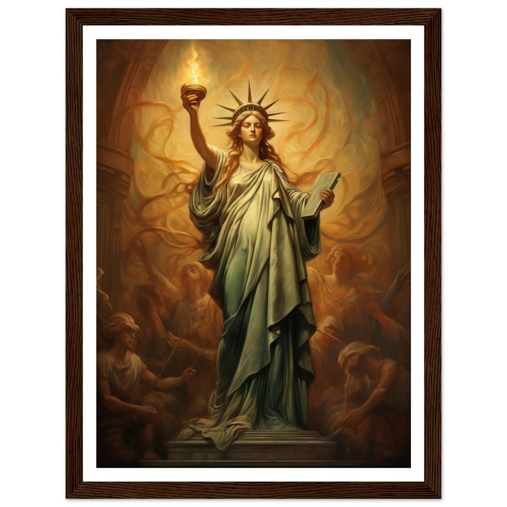 The Statue of Liberty - Leonardo da Vinci - Poster