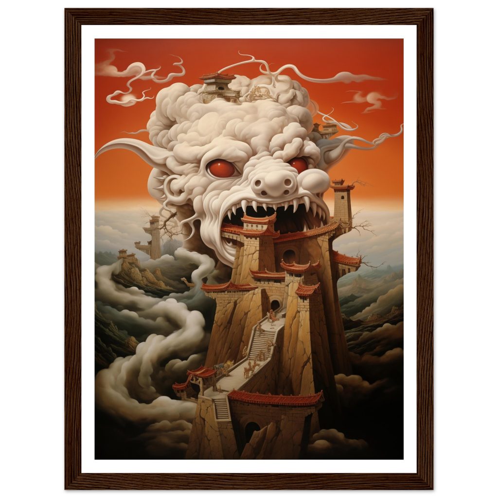 The Great Wall of China - Salvador Dali - Poster