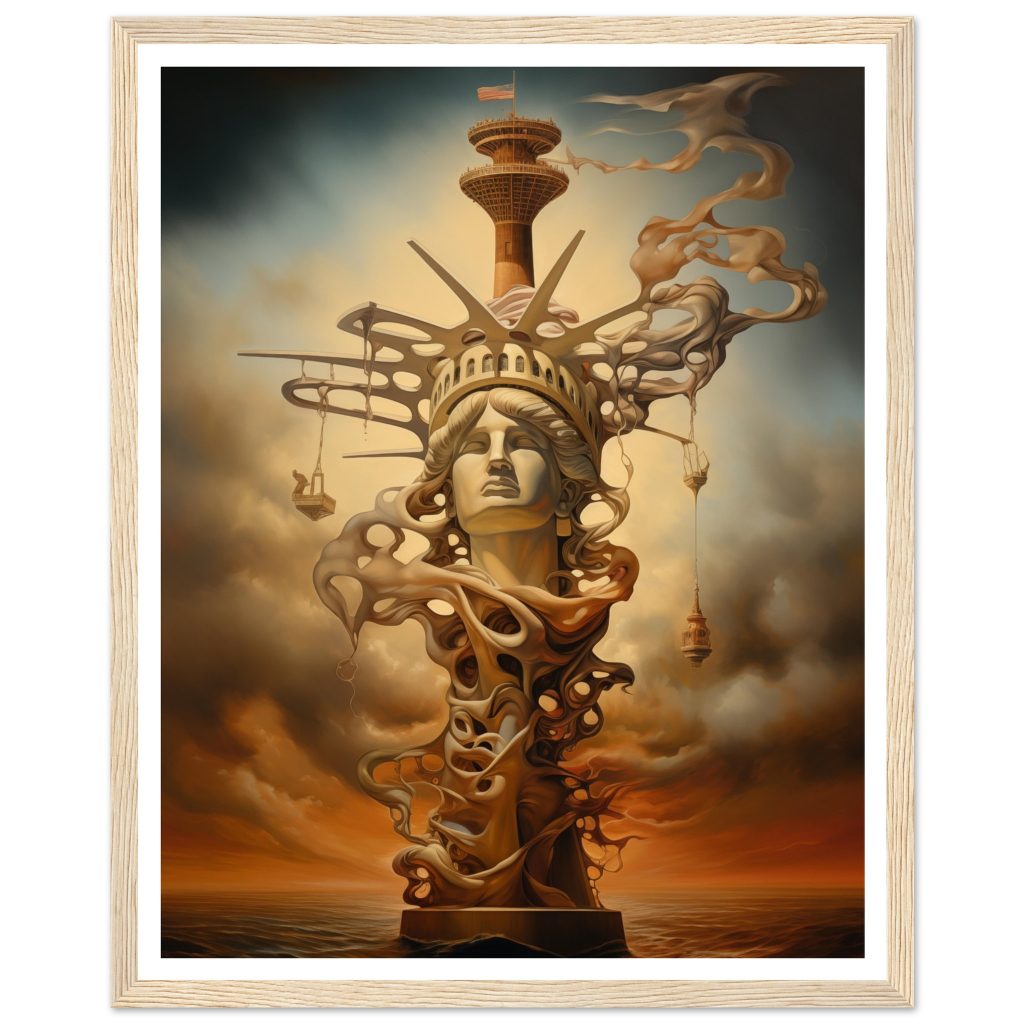 The Statue of Liberty - Salvador Dalí - Poster