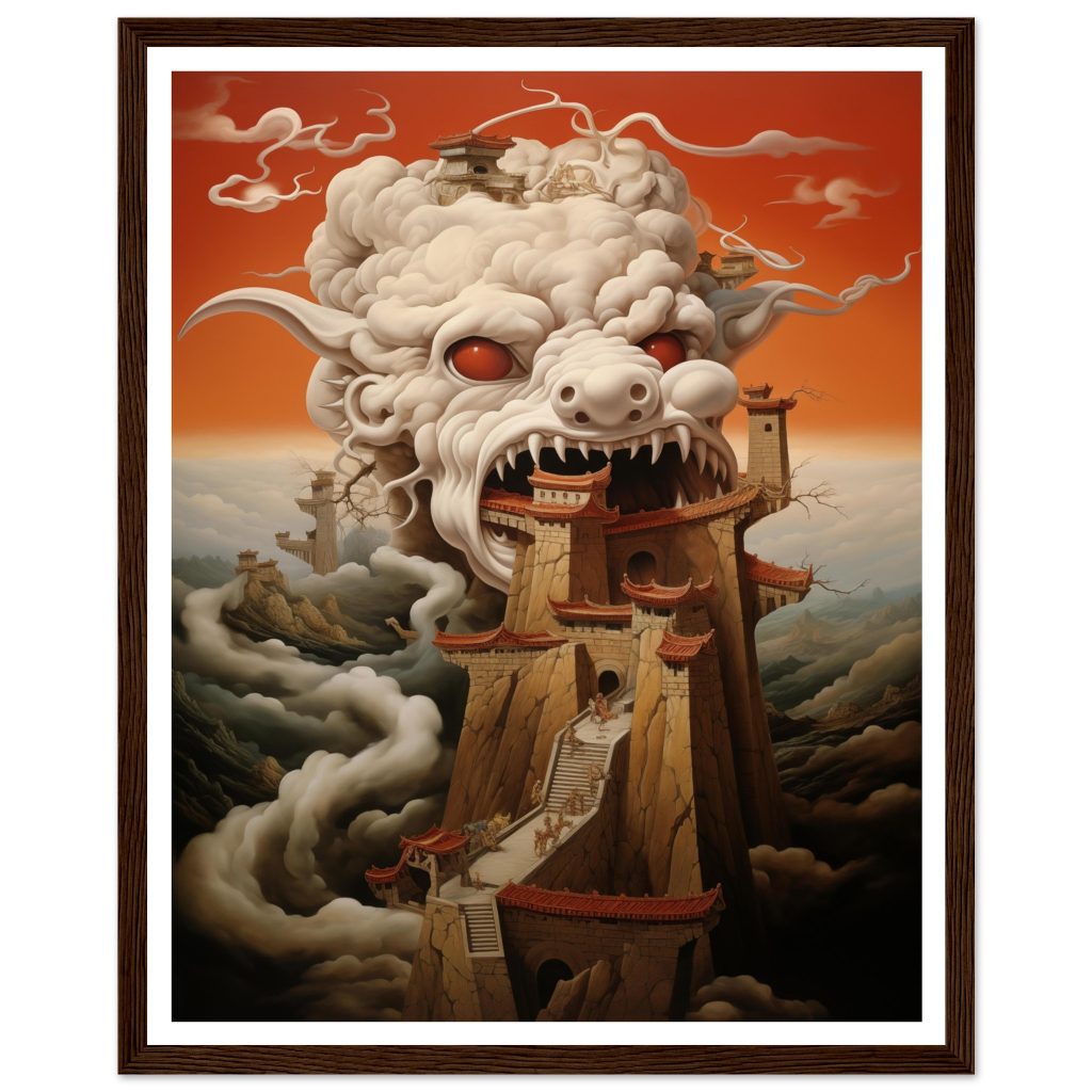 The Great Wall of China - Salvador Dali - Poster