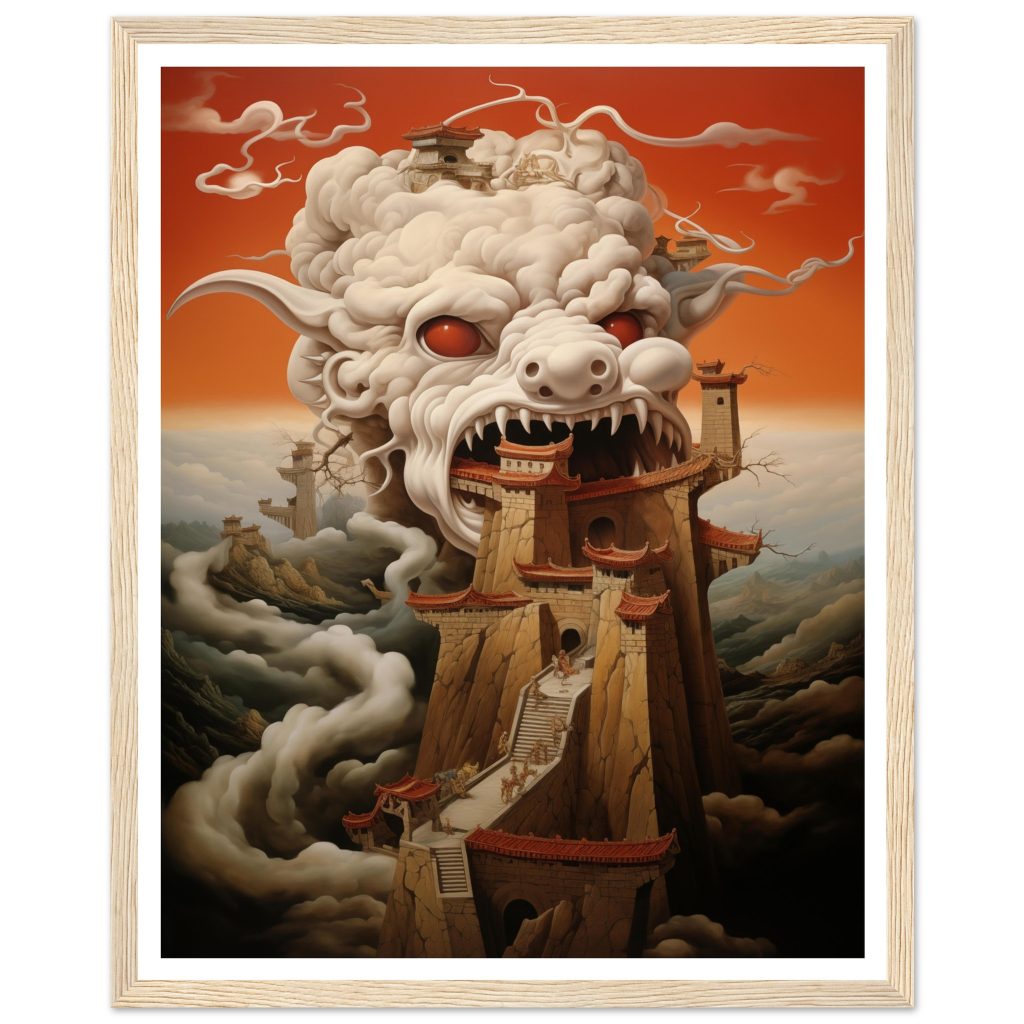 The Great Wall of China - Salvador Dali - Poster