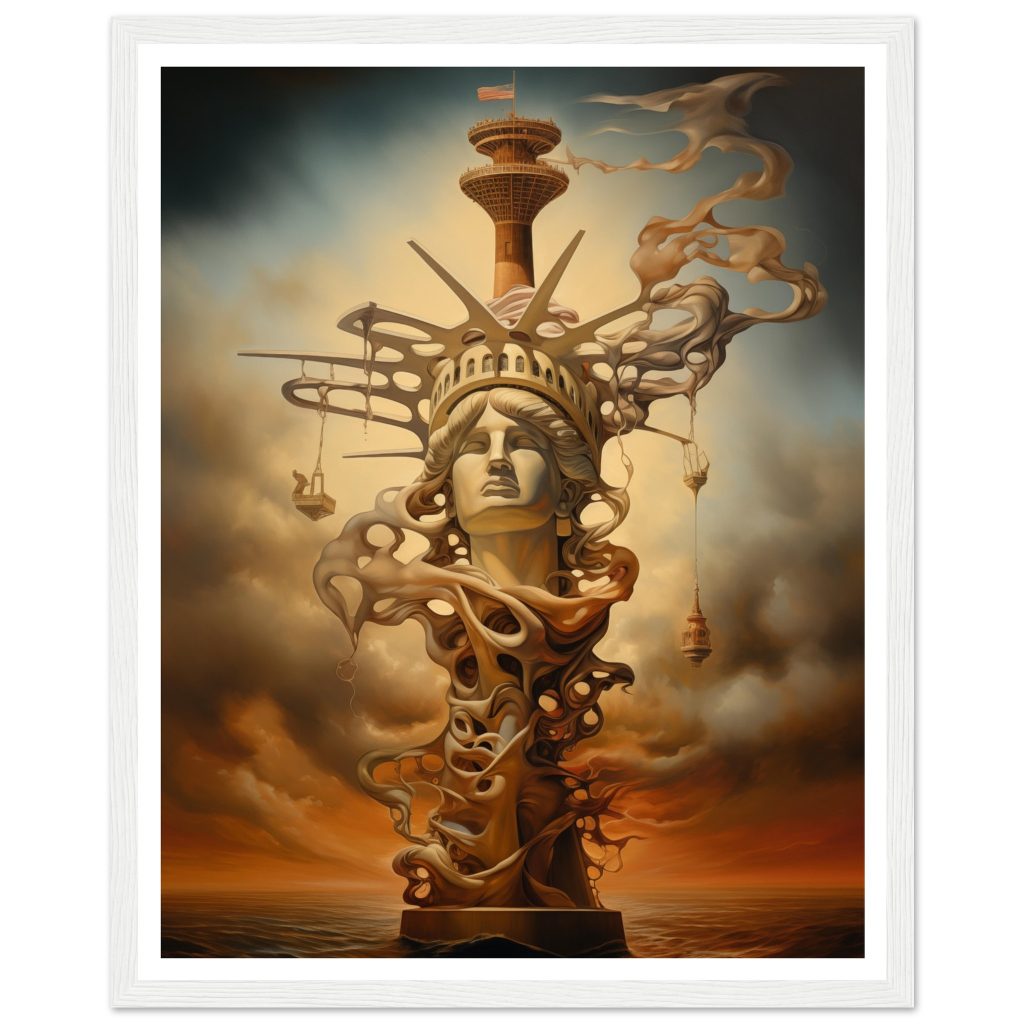 The Statue of Liberty - Salvador Dalí - Poster
