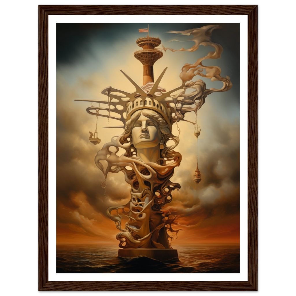 The Statue of Liberty - Salvador Dalí - Poster