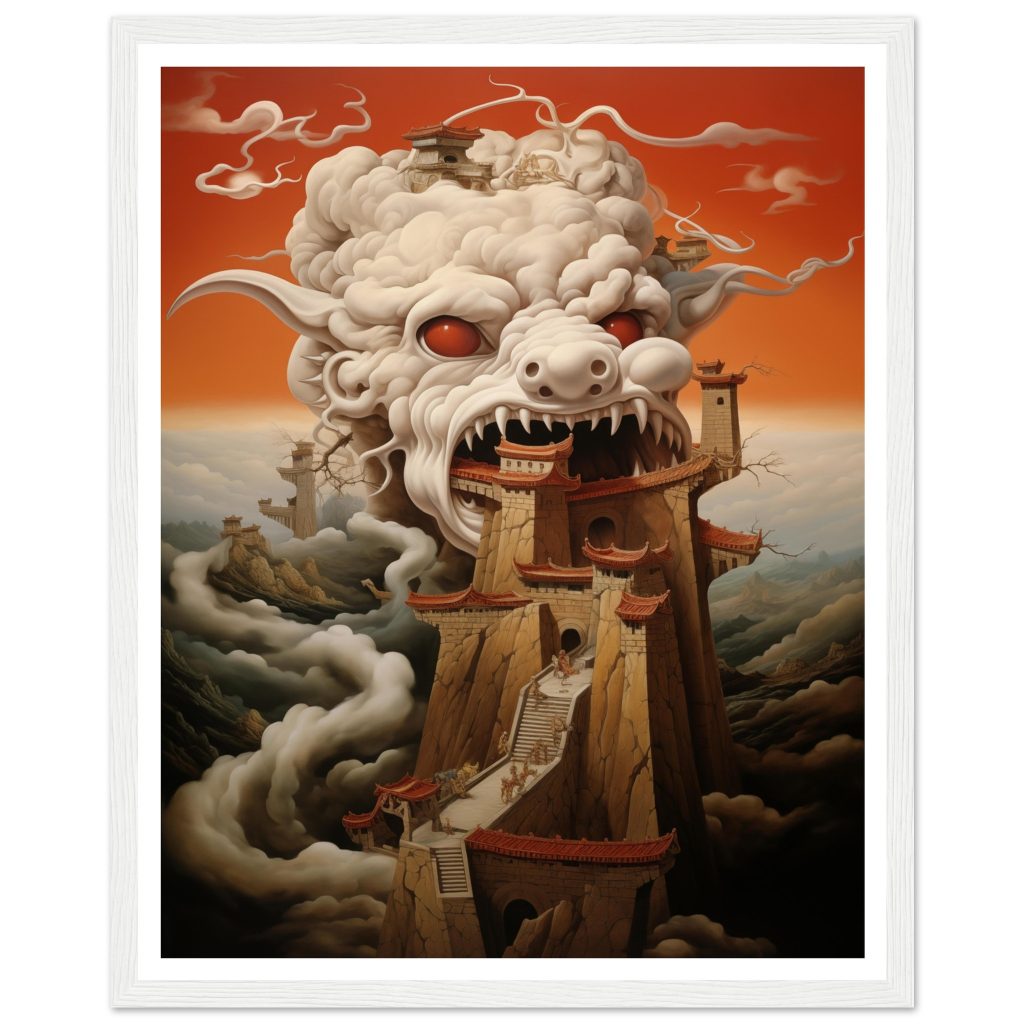 The Great Wall of China - Salvador Dali - Poster