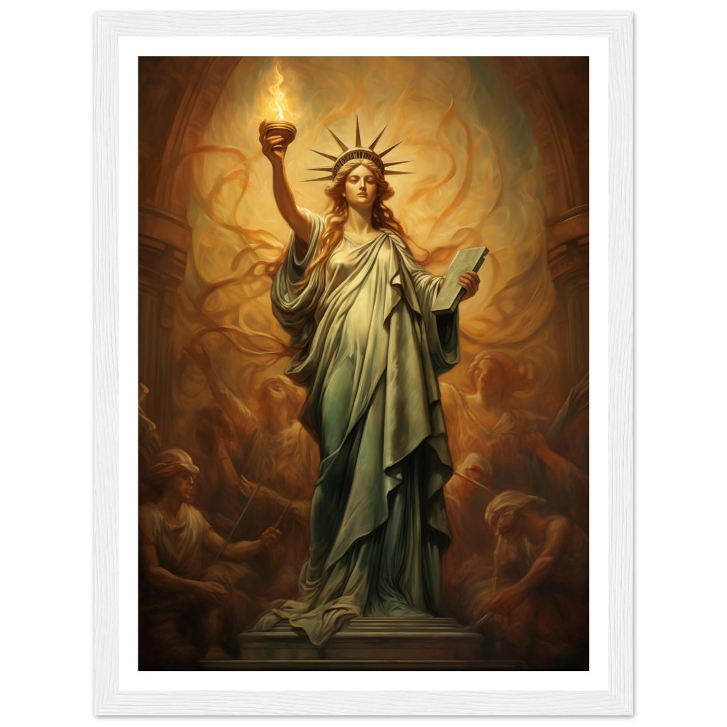 The Statue of Liberty - Leonardo da Vinci - Poster