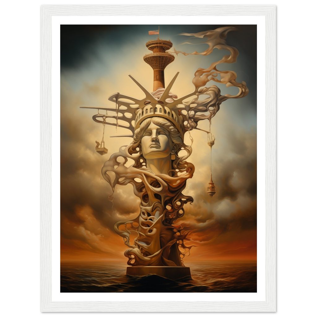 The Statue of Liberty - Salvador Dalí - Poster