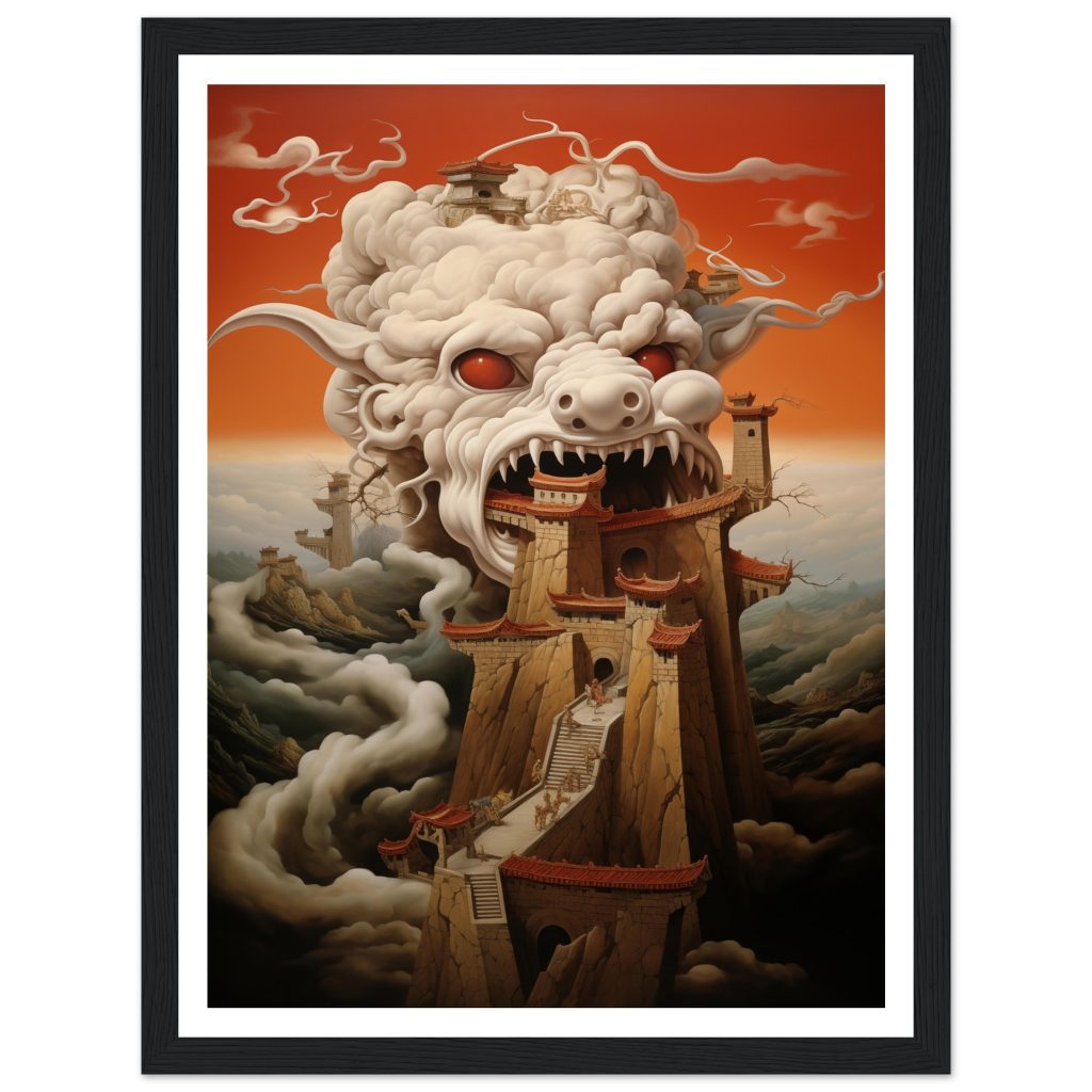 The Great Wall of China - Salvador Dali - Poster