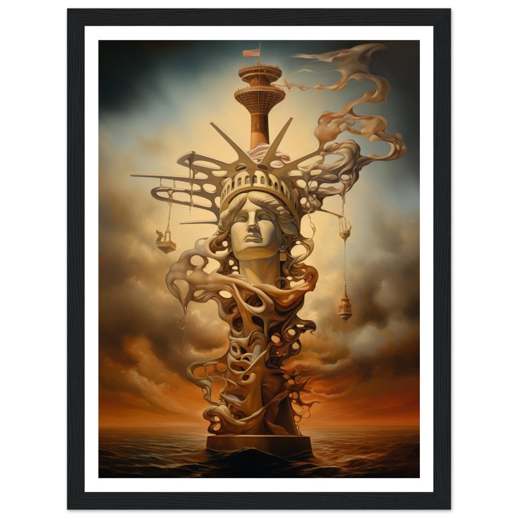 The Statue of Liberty - Salvador Dalí - Poster
