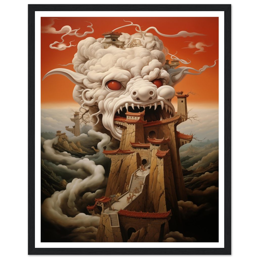 The Great Wall of China - Salvador Dali - Poster