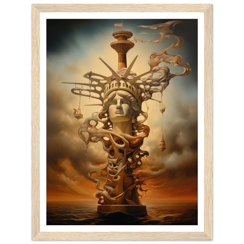 The Statue of Liberty - Salvador Dalí - Poster