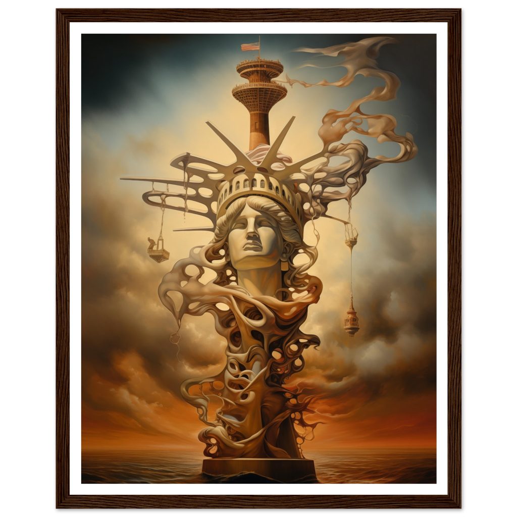 The Statue of Liberty - Salvador Dalí - Poster