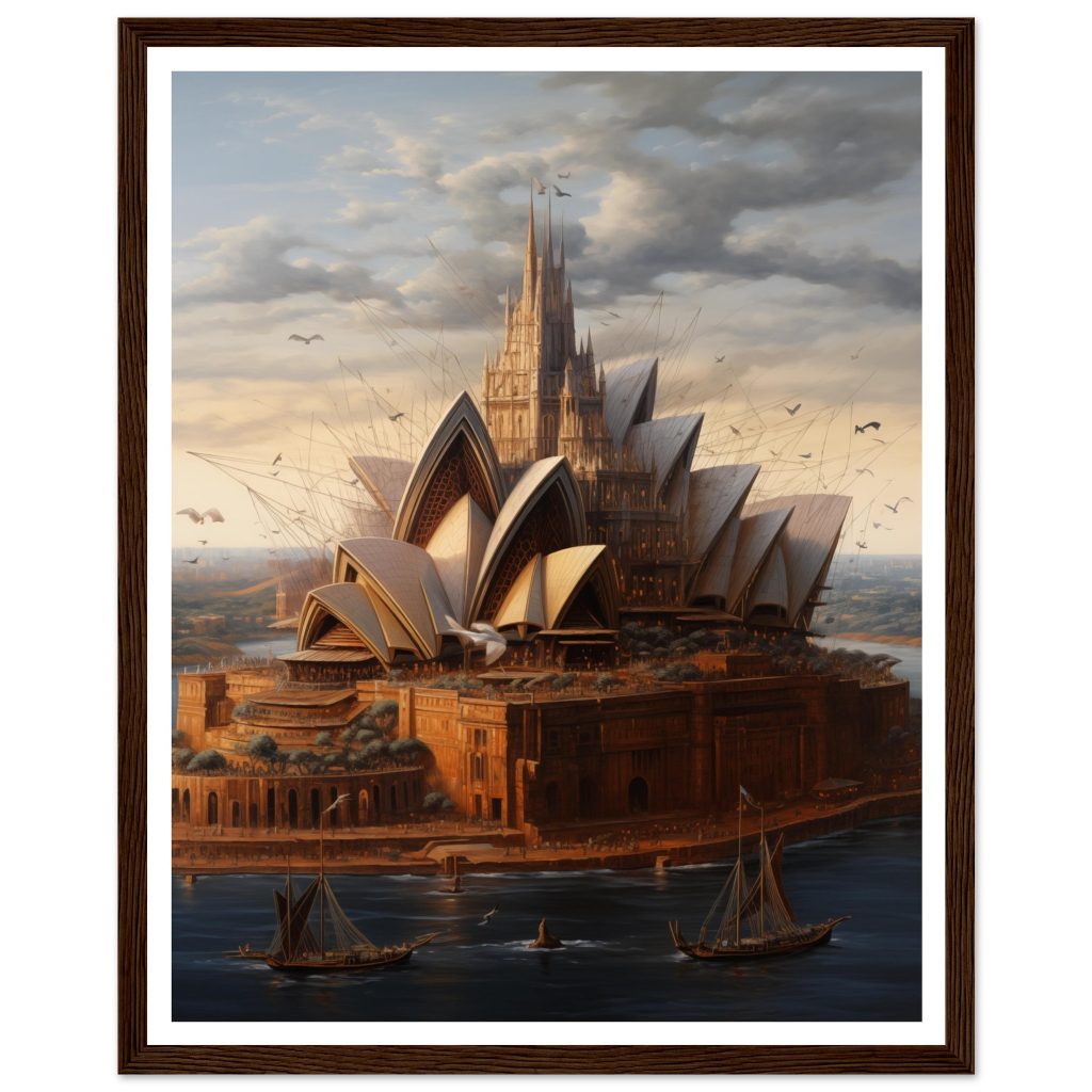 Sydney Opera House - Leonardo da Vinci - Poster