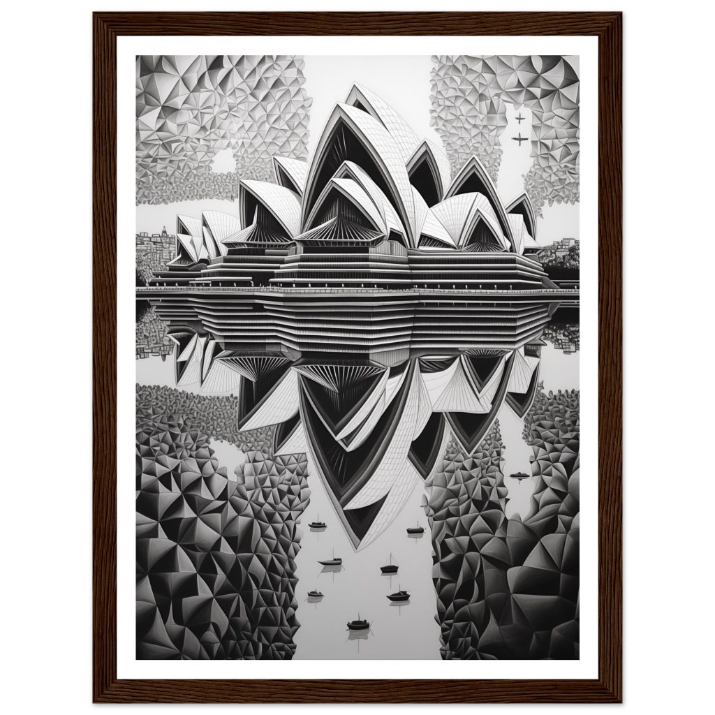 Sydney Opera House - M. C. Escher - Poster