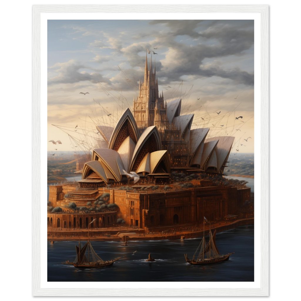 Sydney Opera House - Leonardo da Vinci - Poster