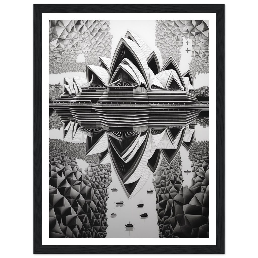Sydney Opera House - M. C. Escher - Poster