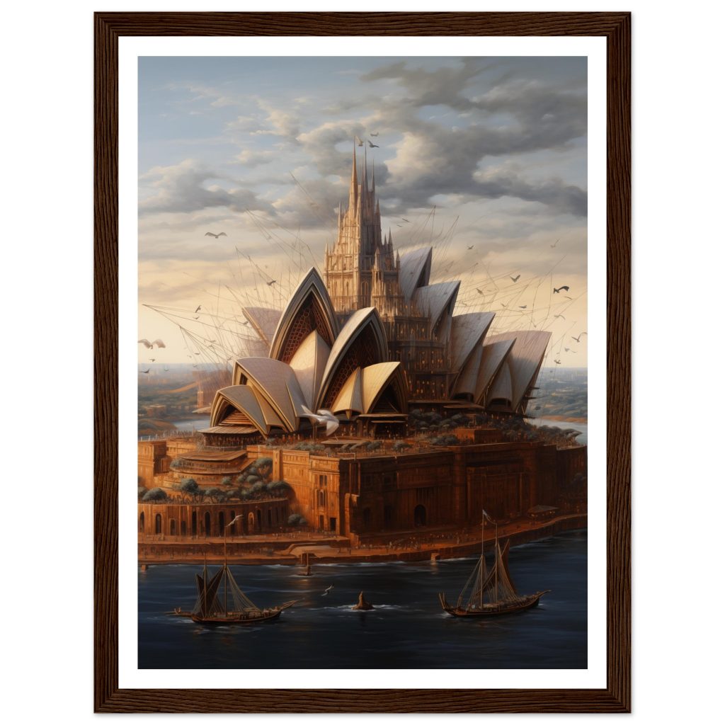 Sydney Opera House - Leonardo da Vinci - Poster