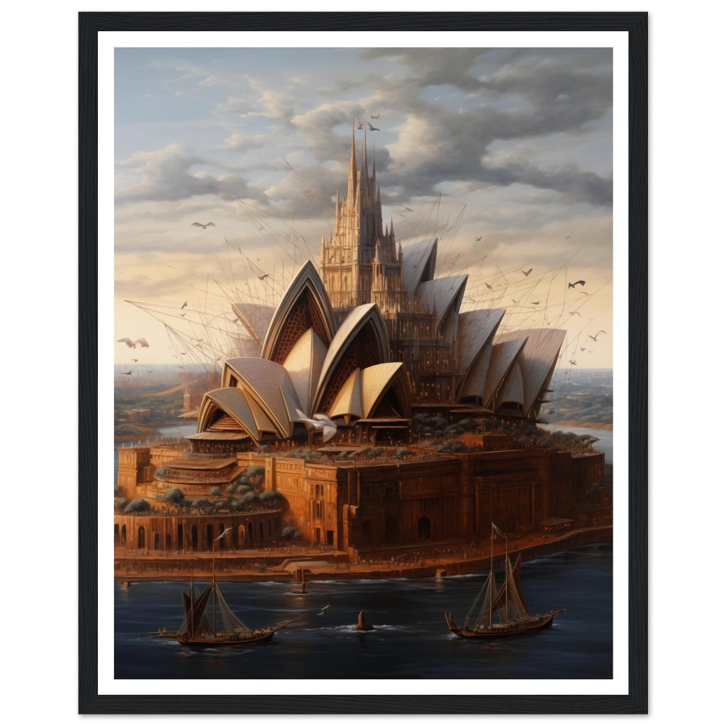 Sydney Opera House - Leonardo da Vinci - Poster