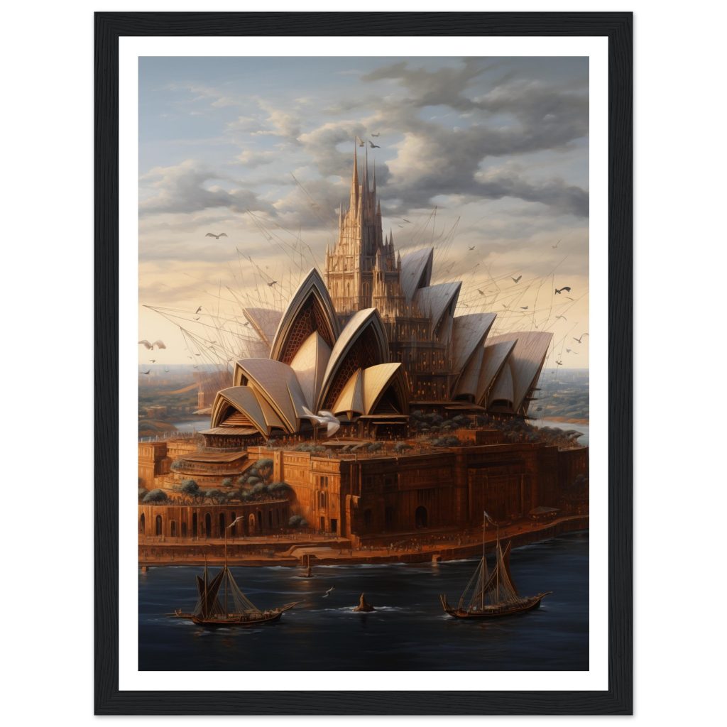 Sydney Opera House - Leonardo da Vinci - Poster