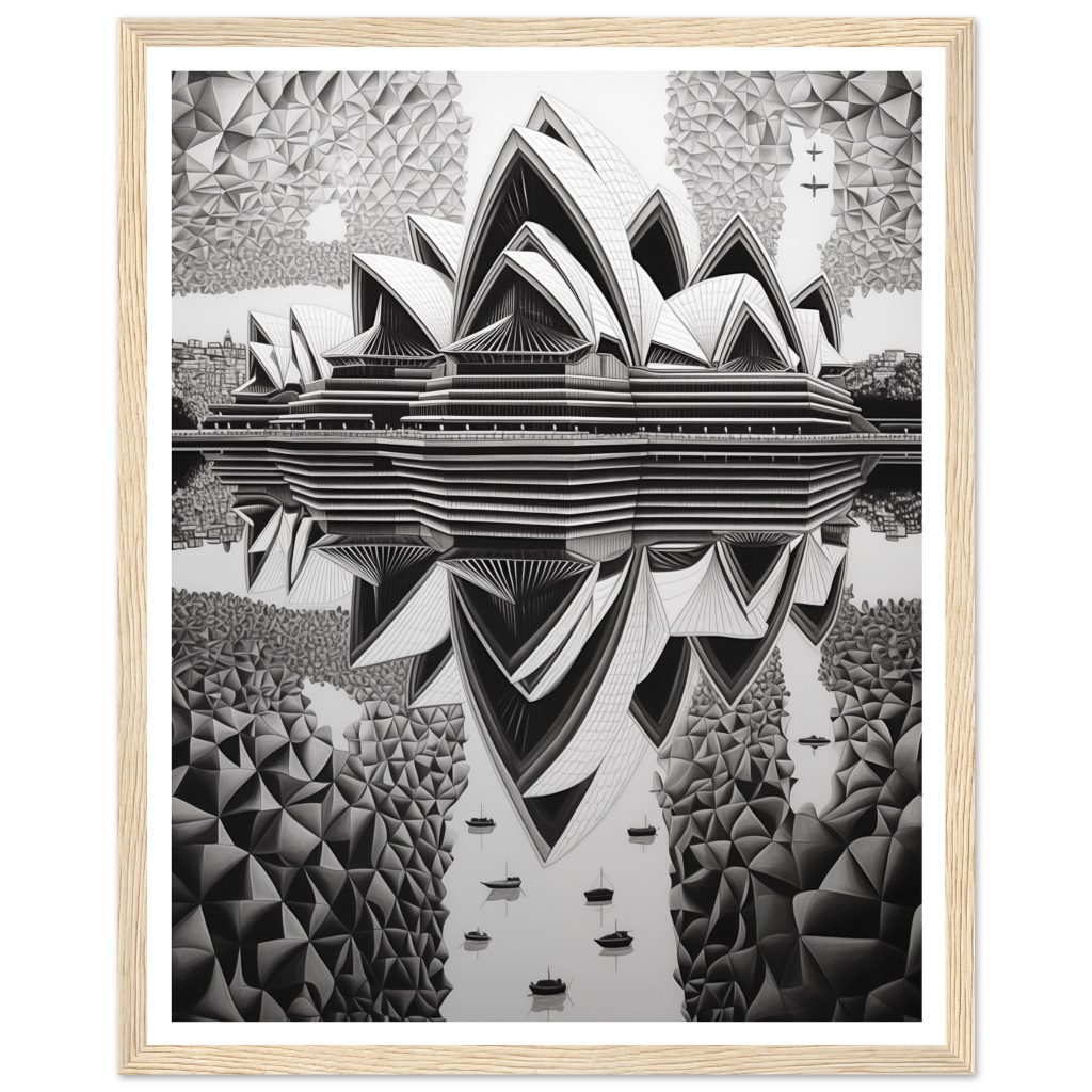 Sydney Opera House - M. C. Escher - Poster
