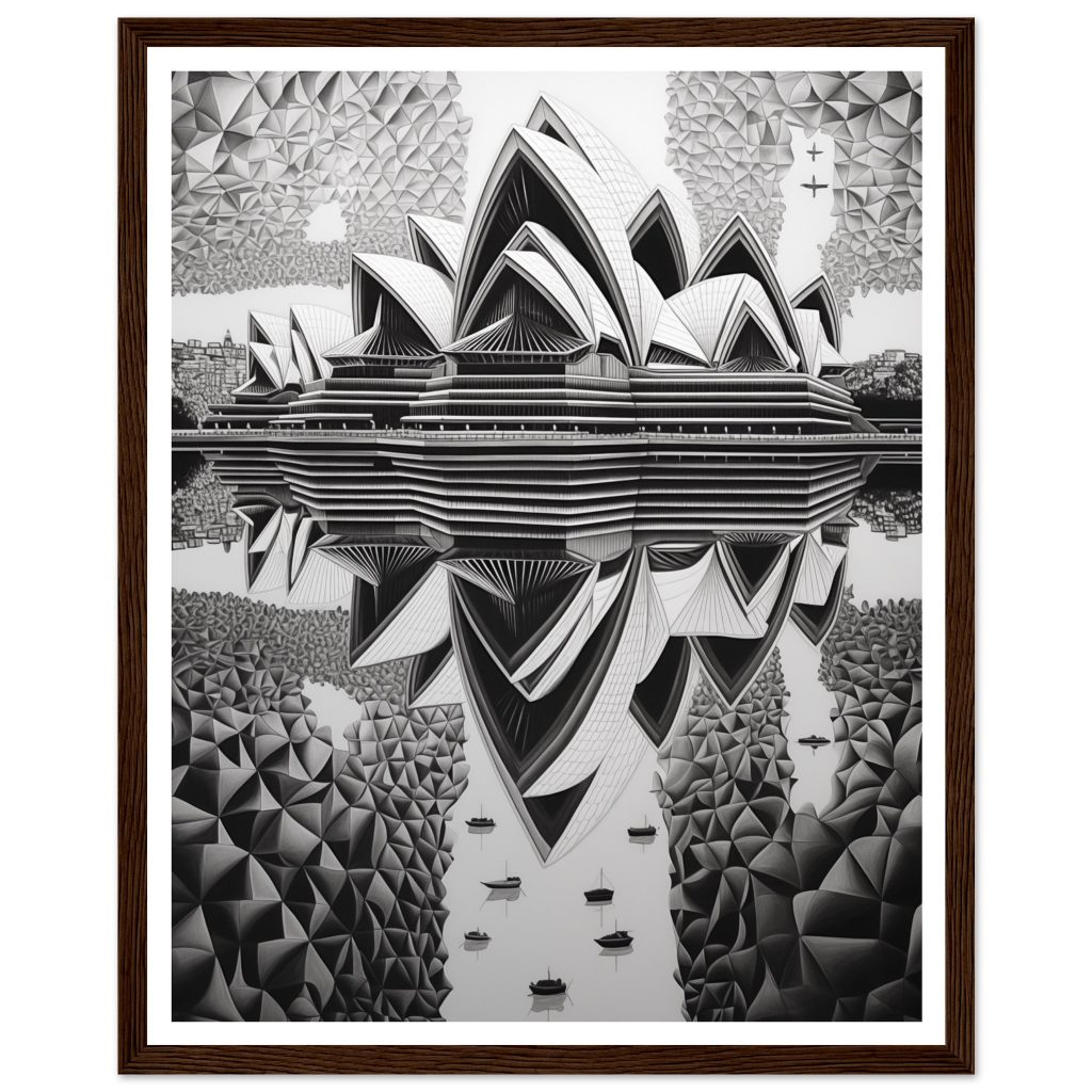 Sydney Opera House - M. C. Escher - Poster