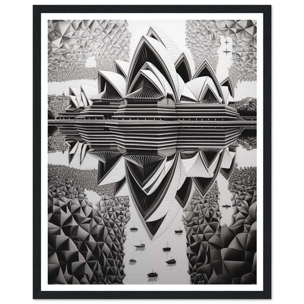 Sydney Opera House - M. C. Escher - Poster
