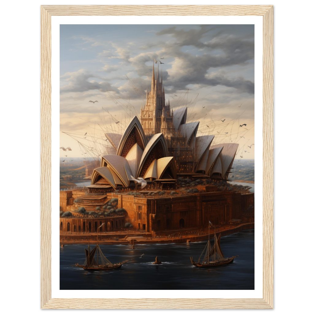 Sydney Opera House - Leonardo da Vinci - Poster