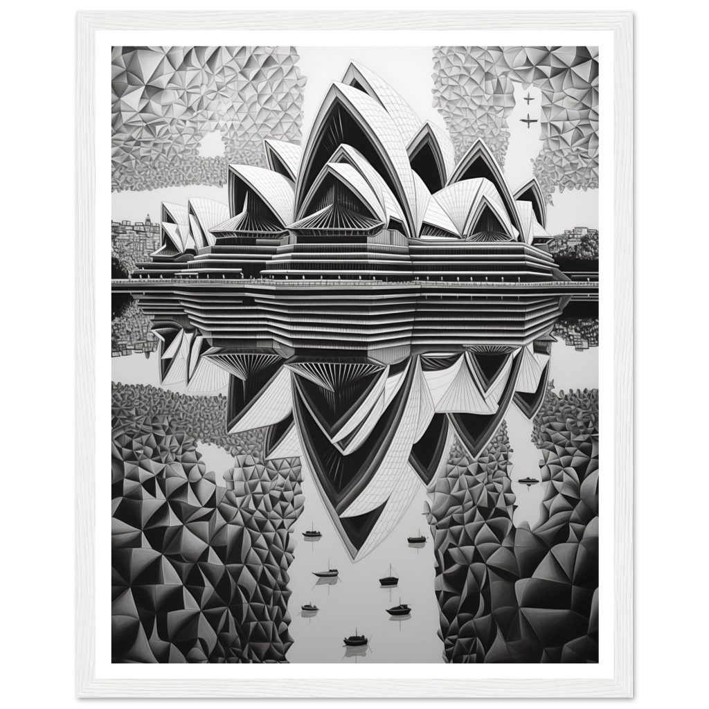 Sydney Opera House - M. C. Escher - Poster