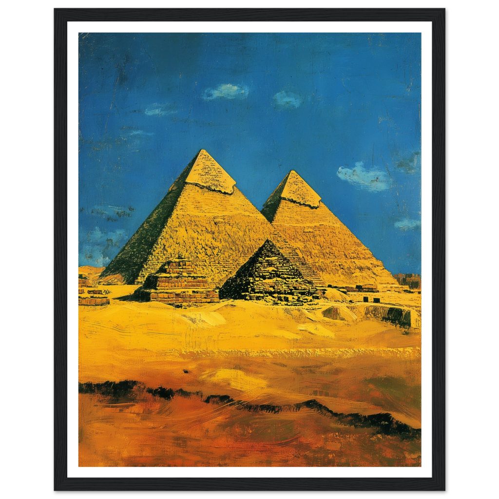 Pyramids of Giza - Vincent van Gogh - Poster