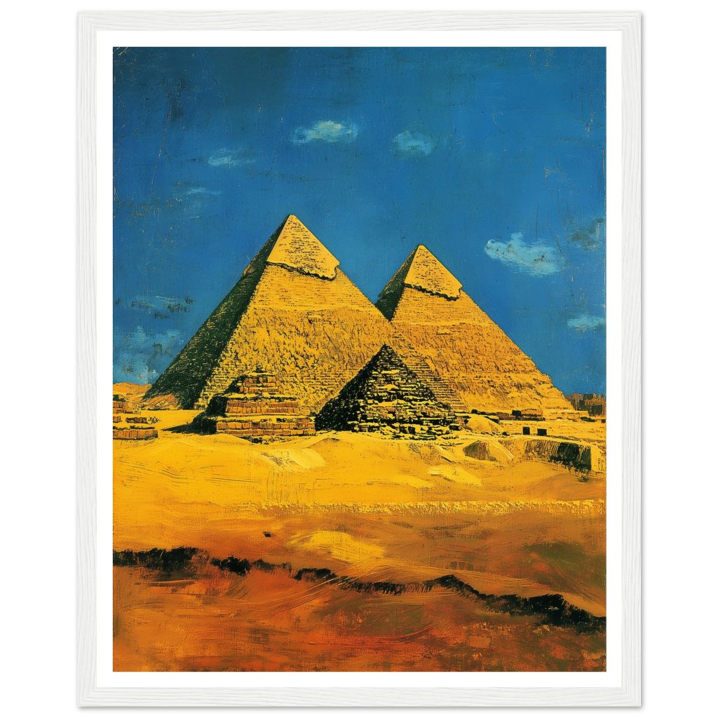 Pyramids of Giza - Vincent van Gogh - Poster