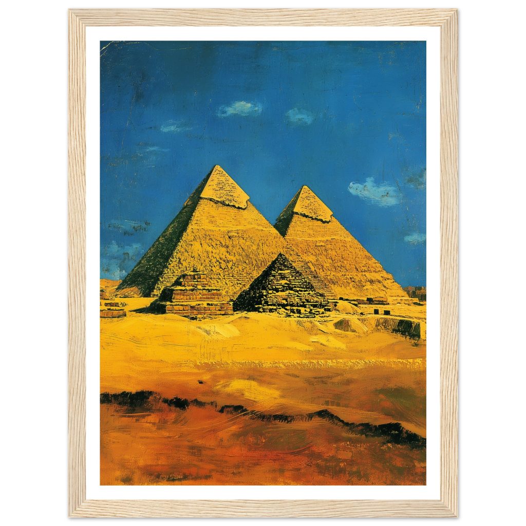 Pyramids of Giza - Vincent van Gogh - Poster