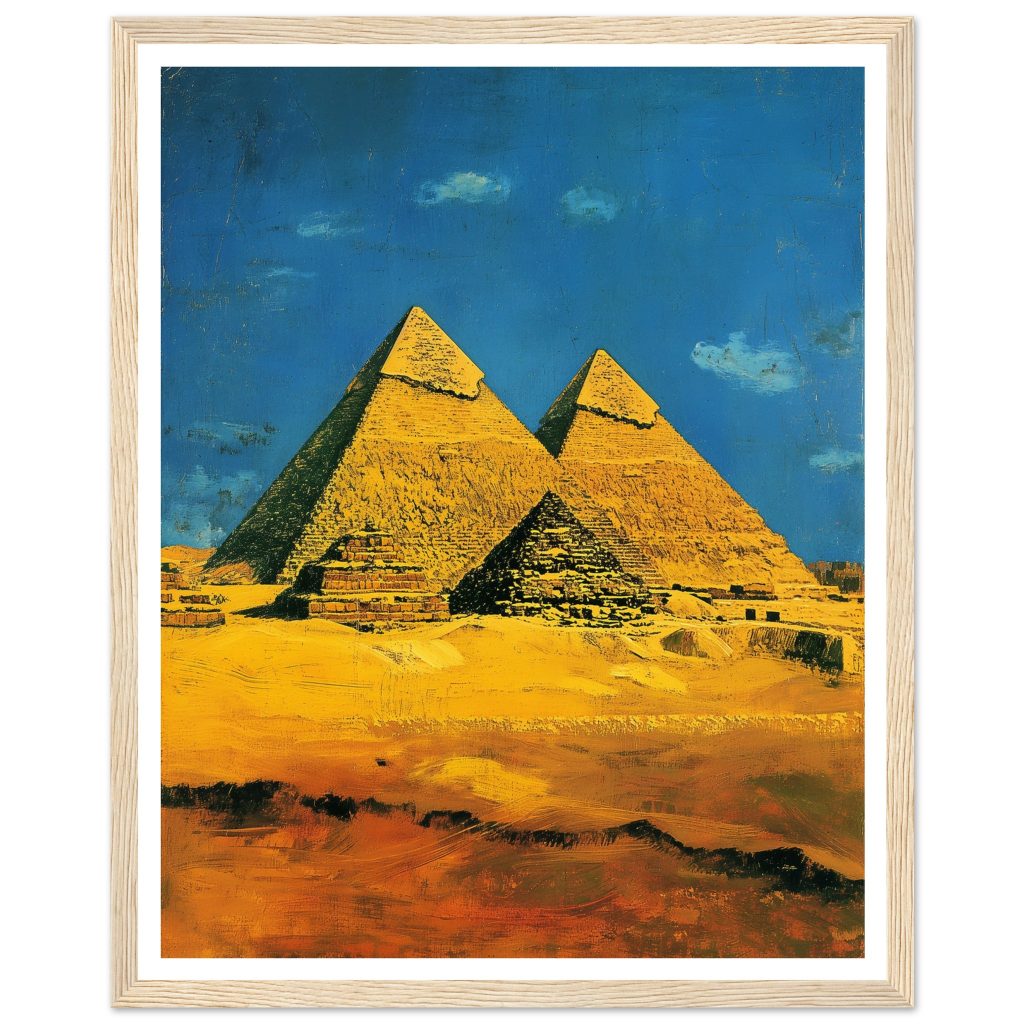 Pyramids of Giza - Vincent van Gogh - Poster