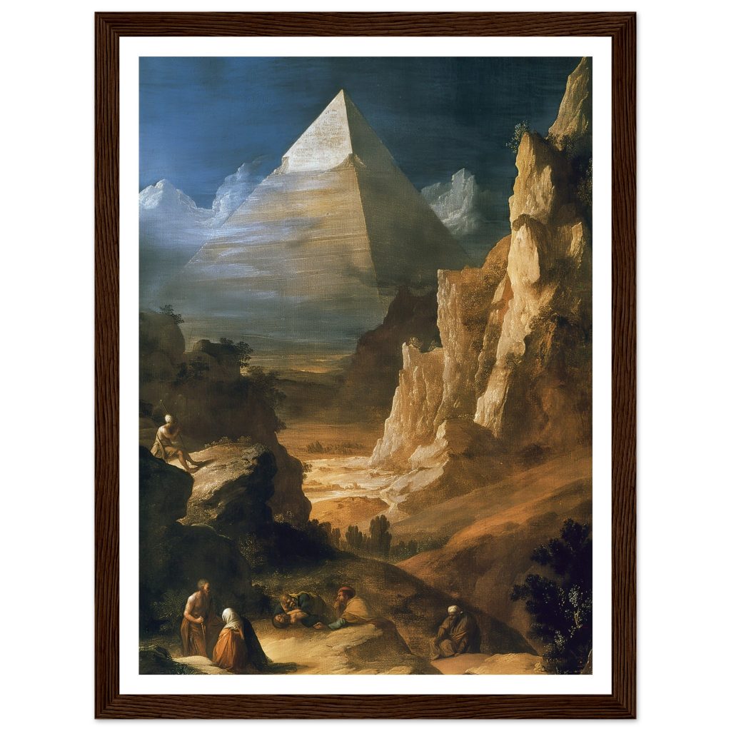 Pyramids of Giza - Leonardo da Vinci - Poster
