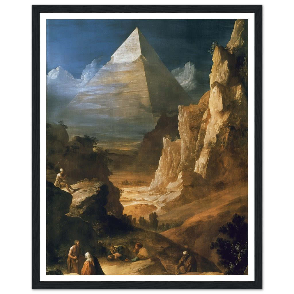 Pyramids of Giza - Leonardo da Vinci - Poster