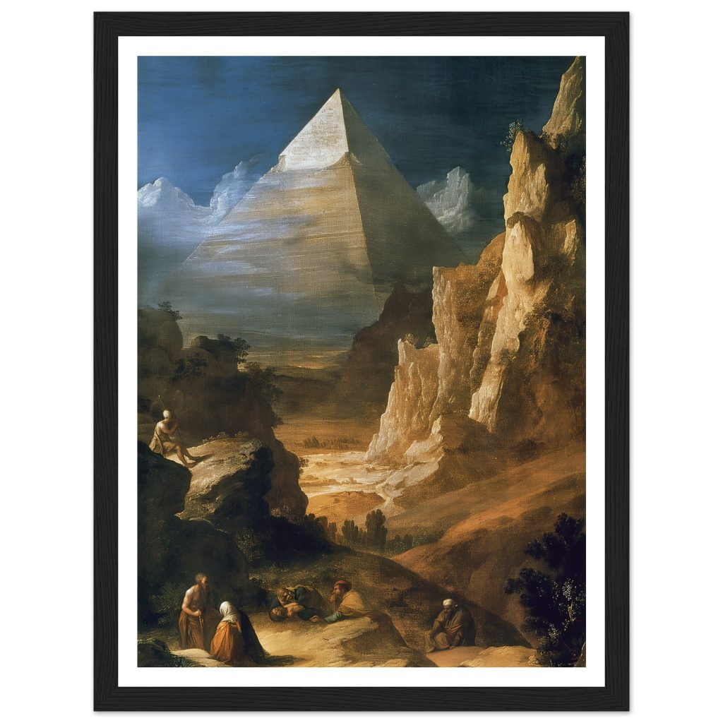 Pyramids of Giza - Leonardo da Vinci - Poster