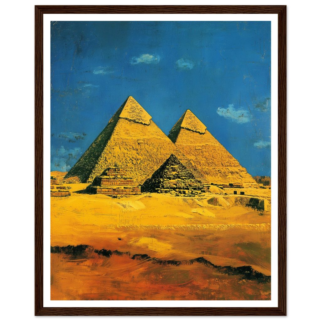 Pyramids of Giza - Vincent van Gogh - Poster