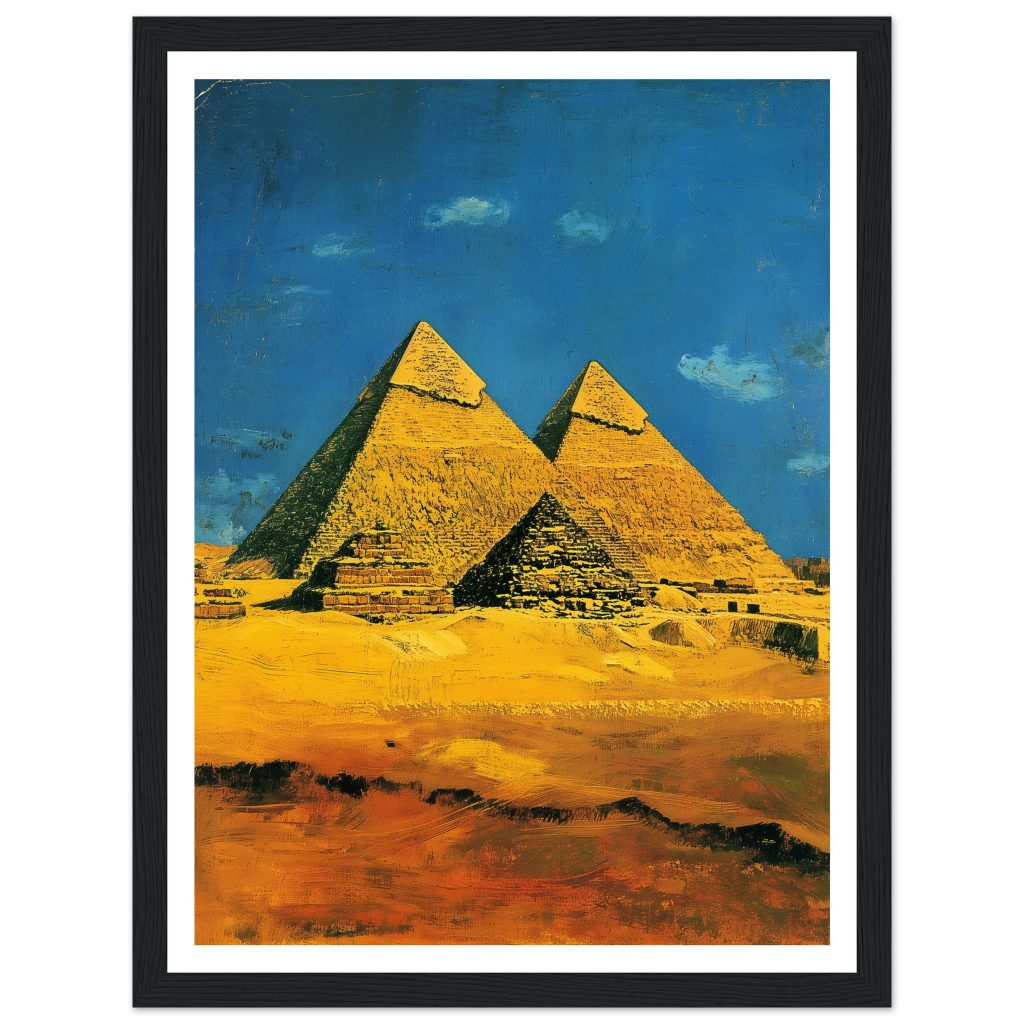 Pyramids of Giza - Vincent van Gogh - Poster
