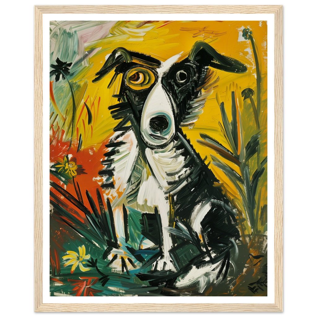 Border Collie - Pablo Picasso - Poster