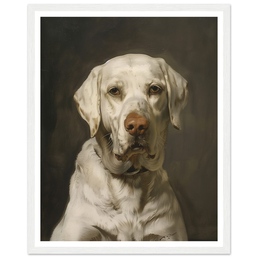 White Labrador - Rembrandt van Rijn - Poster