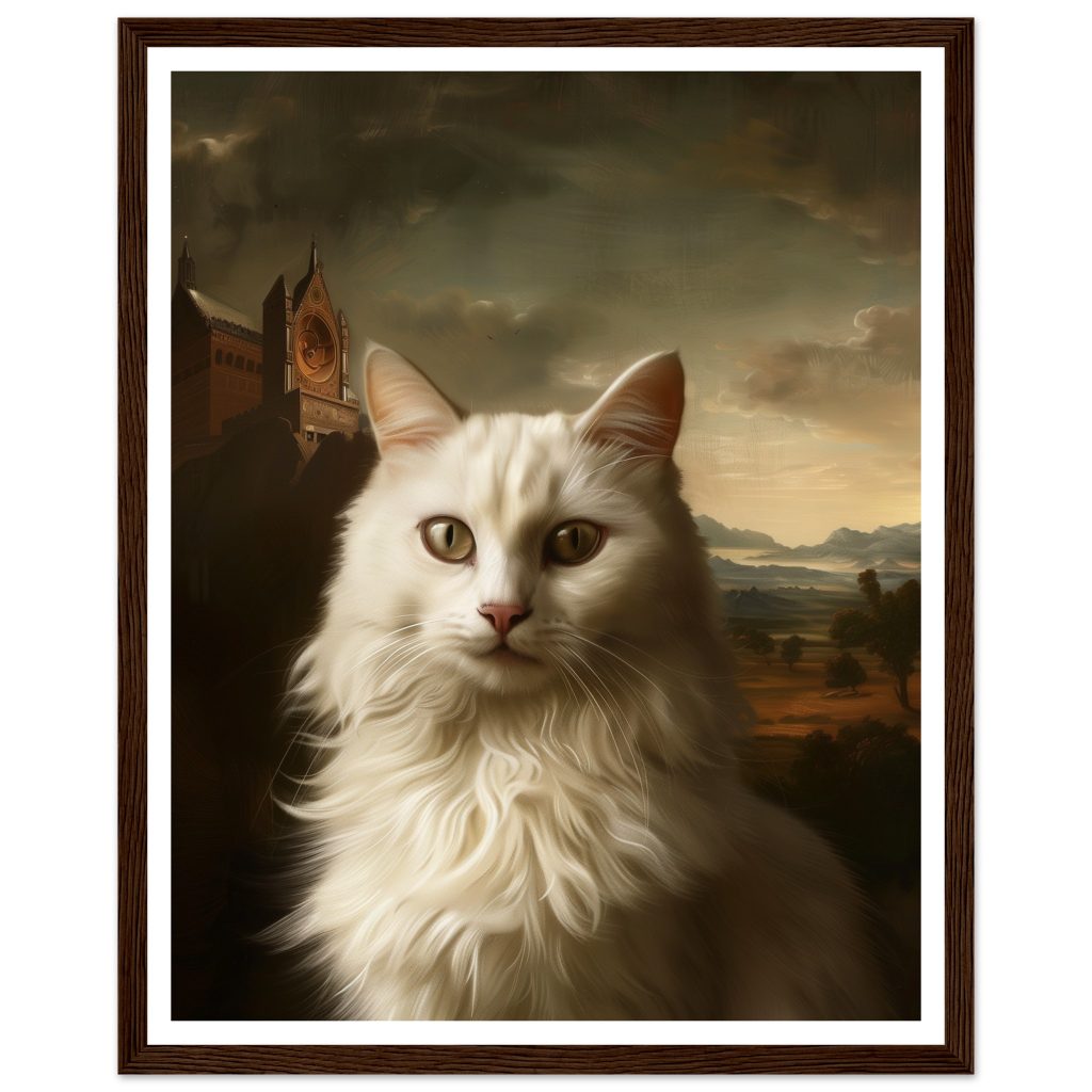White Cat - Leonardo da Vinci - Poster