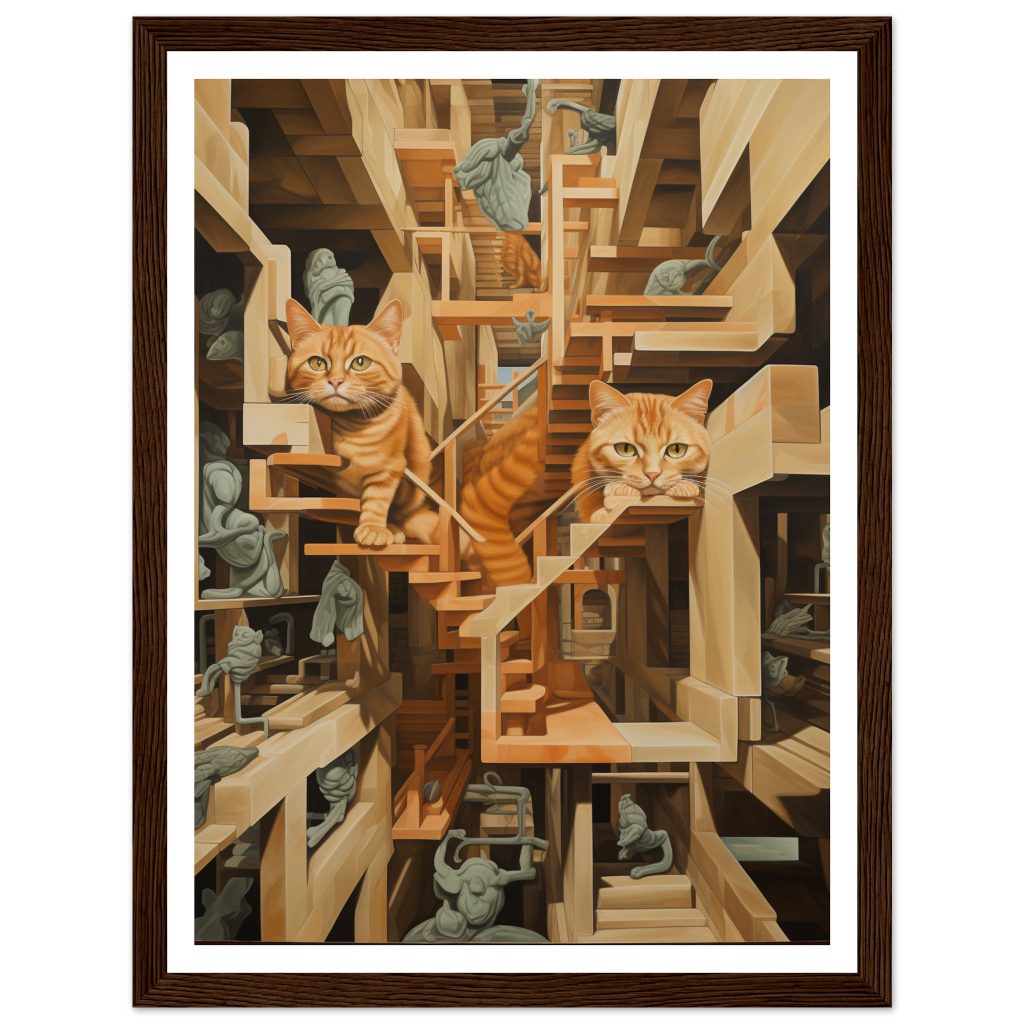 Ginger Cat - M. C. Escher - Poster