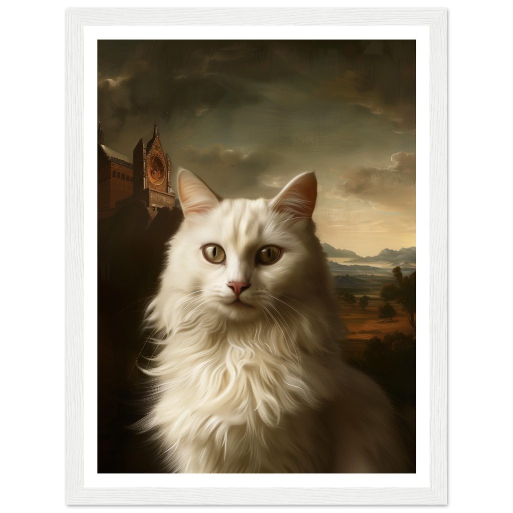 White Cat - Leonardo da Vinci - Poster